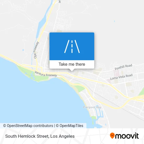 South Hemlock Street map