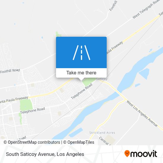 Mapa de South Saticoy Avenue