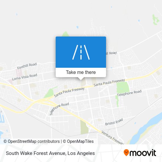 South Wake Forest Avenue map