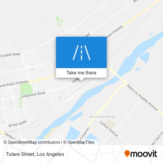 Tulare Street map