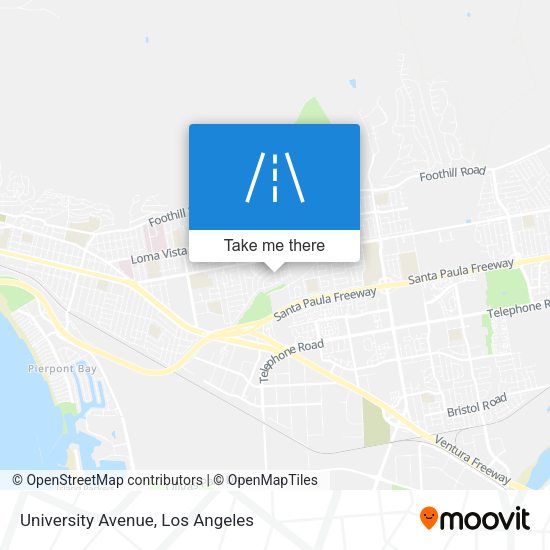 University Avenue map