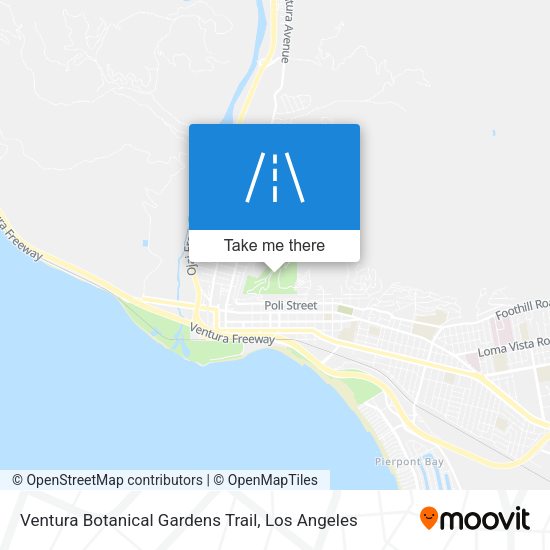 Mapa de Ventura Botanical Gardens Trail