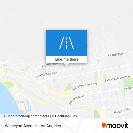 Mapa de Wesleyan Avenue