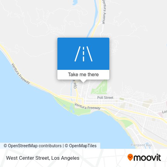 Mapa de West Center Street