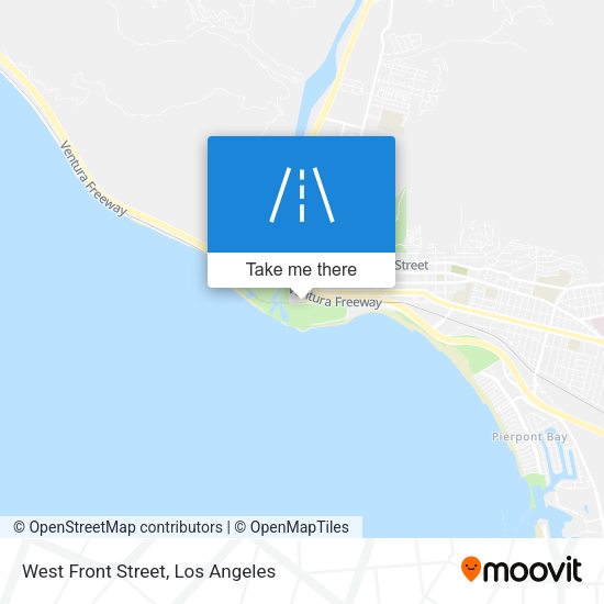 West Front Street map