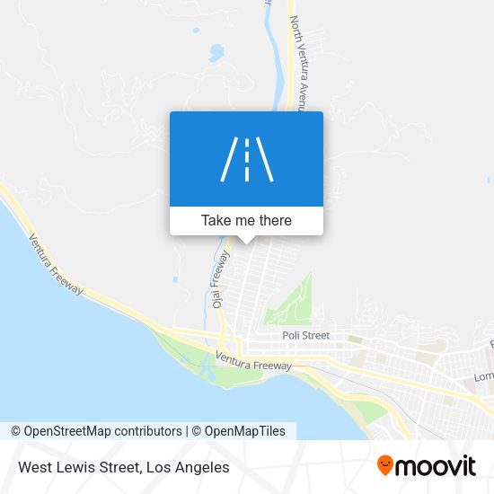 West Lewis Street map