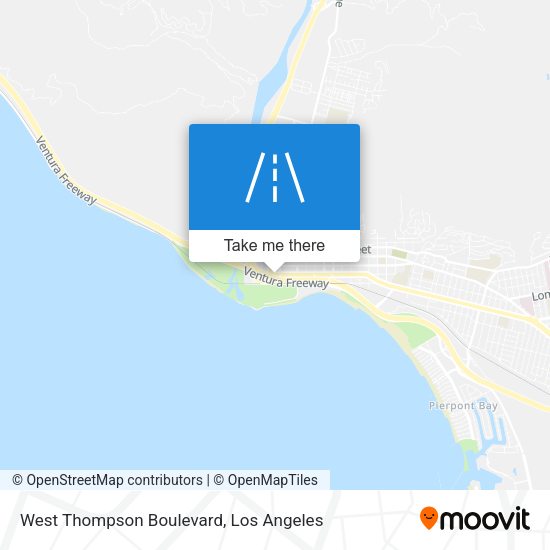 West Thompson Boulevard map