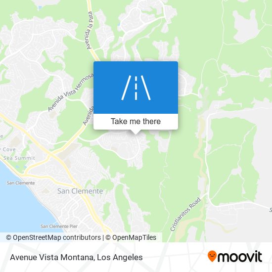 Avenue Vista Montana map