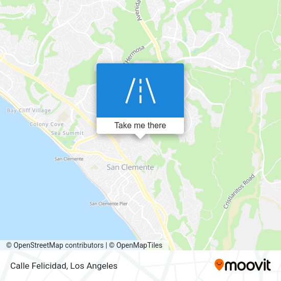 Calle Felicidad map