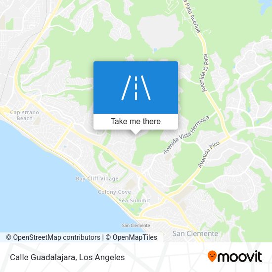 Calle Guadalajara map