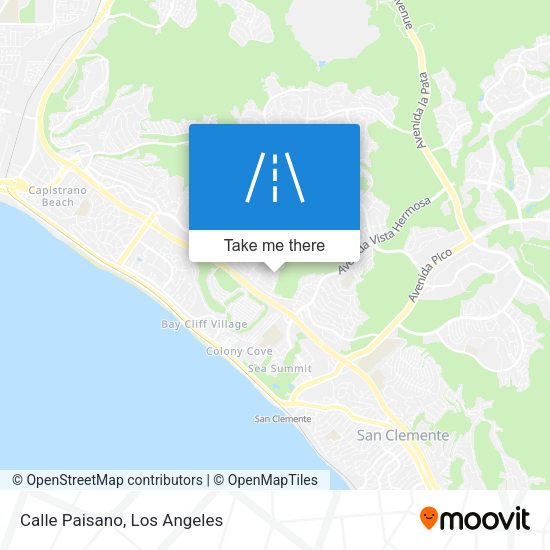 Mapa de Calle Paisano
