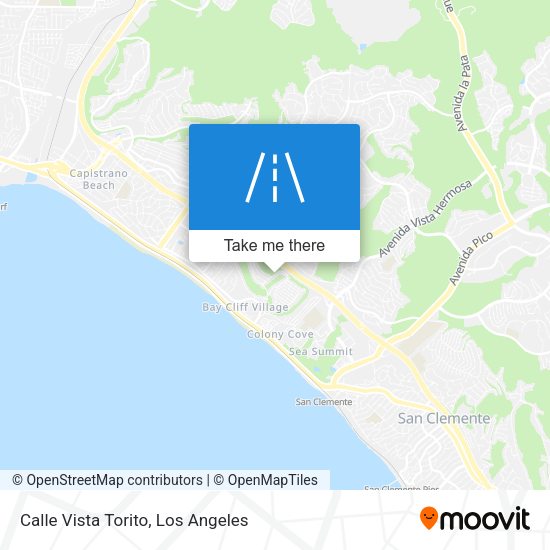 Calle Vista Torito map