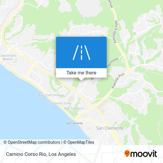 Camino Corso Rio map