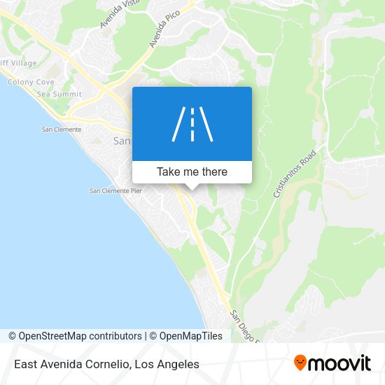 East Avenida Cornelio map