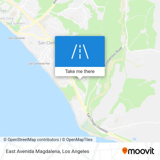 East Avenida Magdalena map