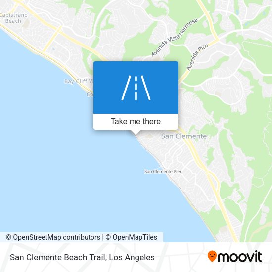 Mapa de San Clemente Beach Trail