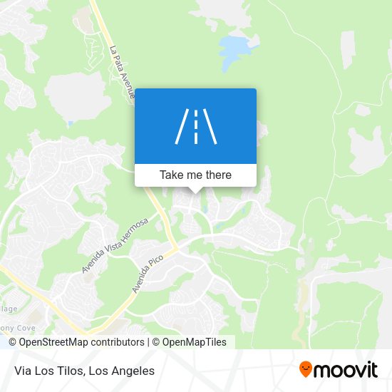 Via Los Tilos map