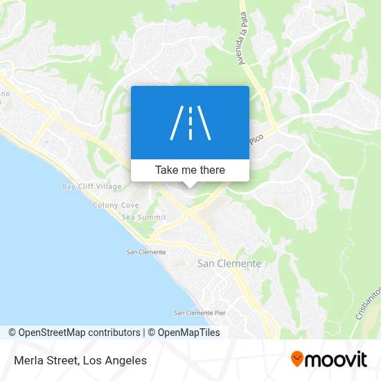 Via Merla map