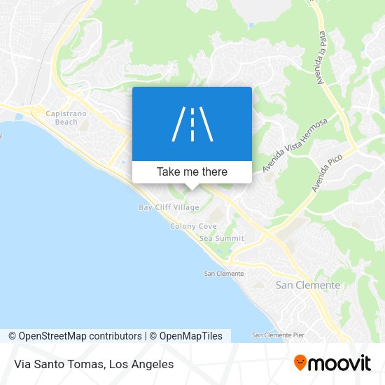 Mapa de Via Santo Tomas
