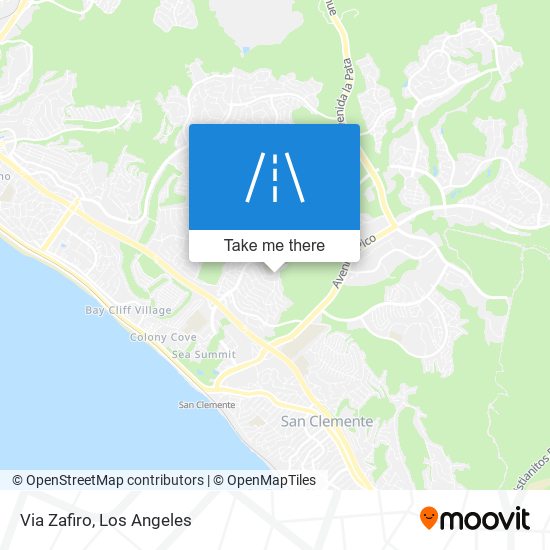 Mapa de Via Zafiro