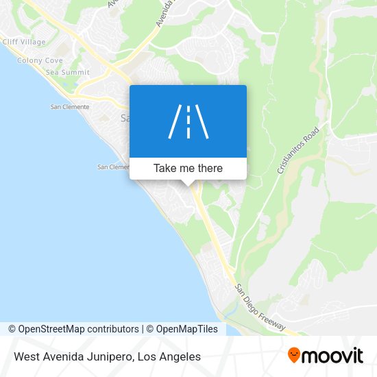 West Avenida Junipero map