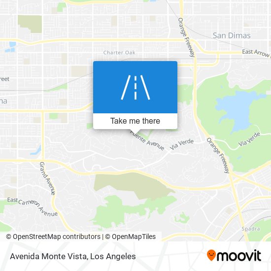 Avenida Monte Vista map