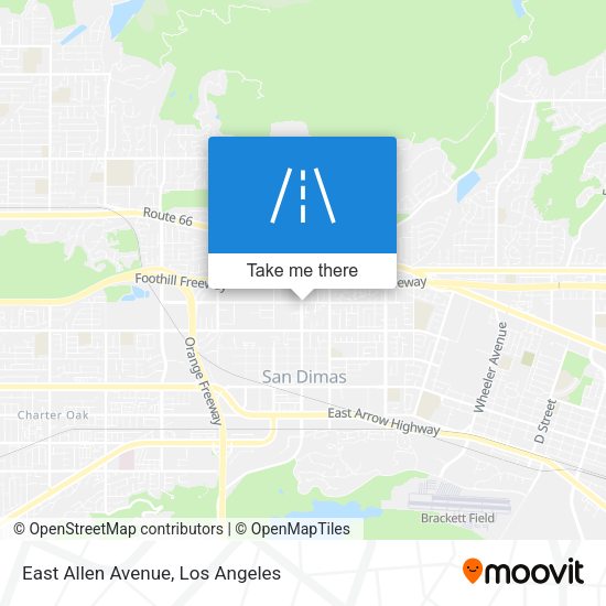 East Allen Avenue map