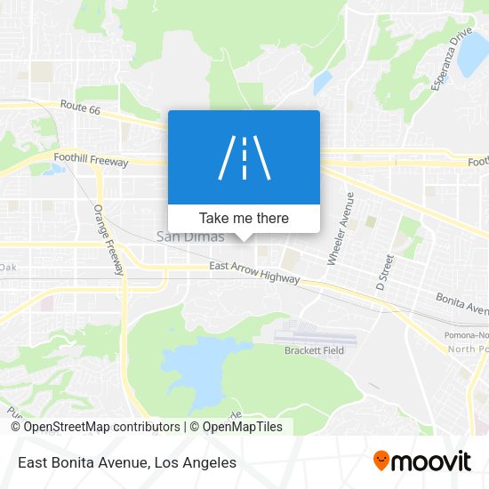 Mapa de East Bonita Avenue