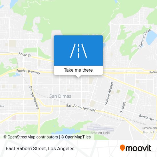 East Raborn Street map