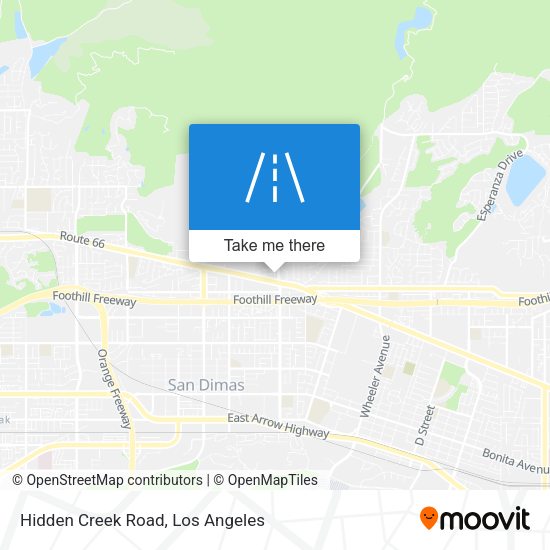 Hidden Creek Road map
