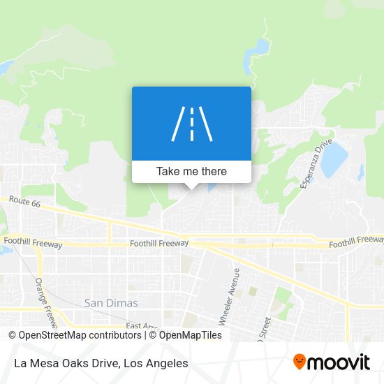 Mapa de La Mesa Oaks Drive
