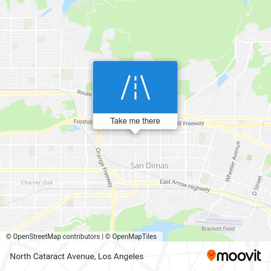 North Cataract Avenue map