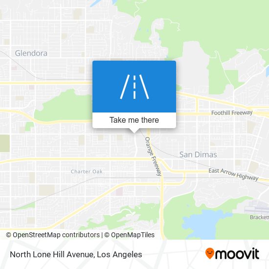 North Lone Hill Avenue map