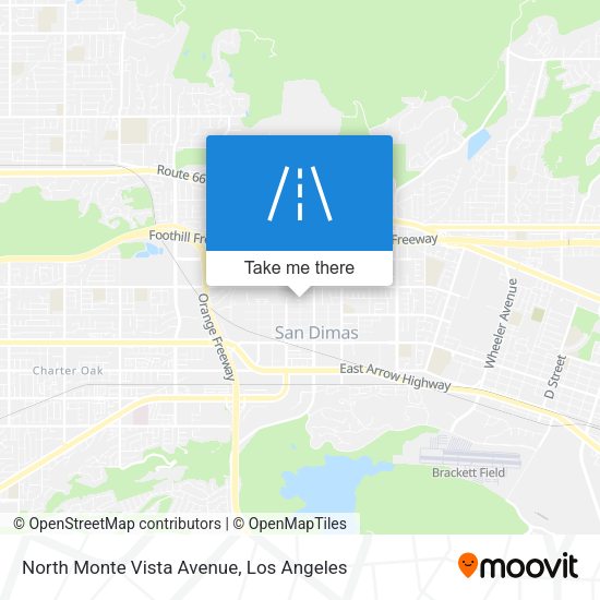 Mapa de North Monte Vista Avenue