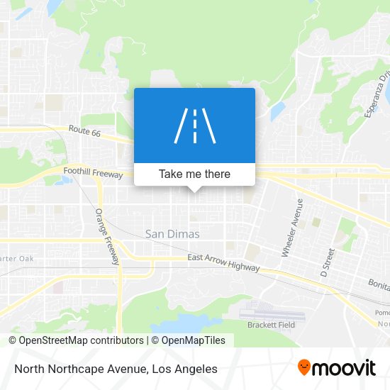 North Northcape Avenue map