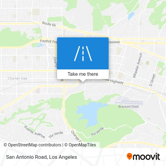 San Antonio Road map