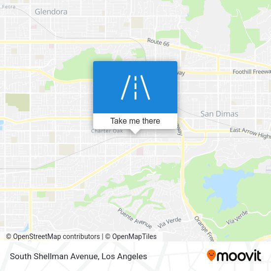 South Shellman Avenue map