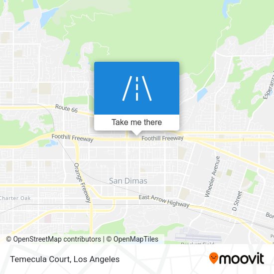 Mapa de Temecula Court