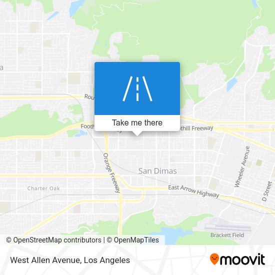 West Allen Avenue map