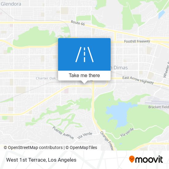 West 1st Terrace map