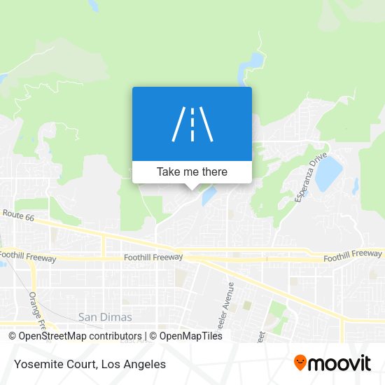 Mapa de Yosemite Court