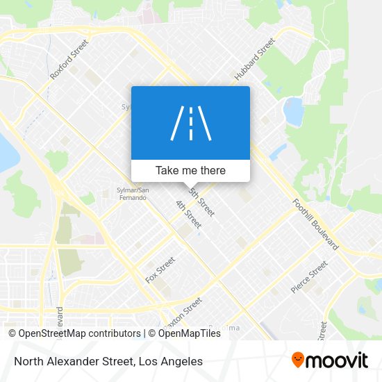 North Alexander Street map