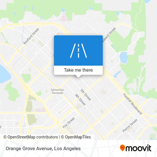 Orange Grove Avenue map