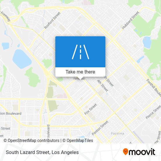 Mapa de South Lazard Street