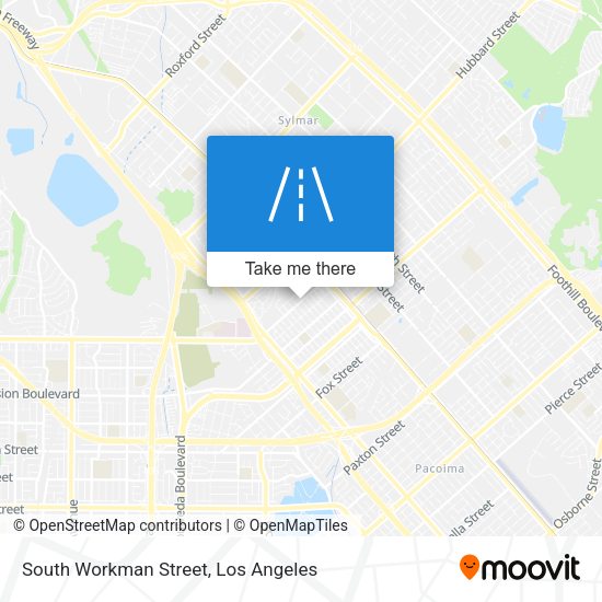 South Workman Street map