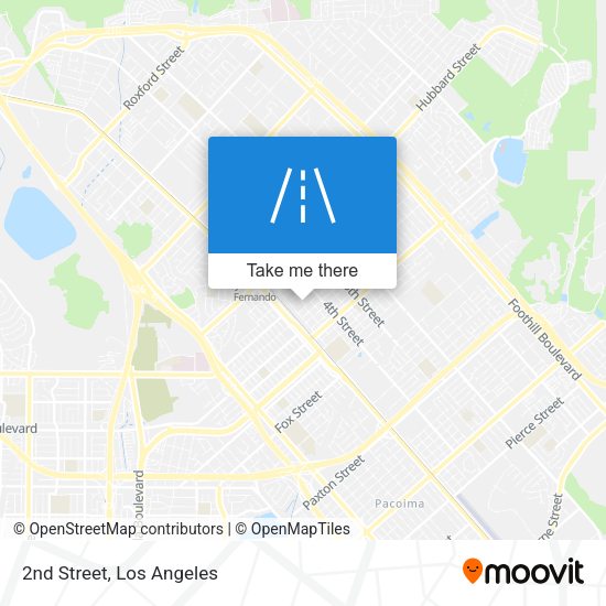 Mapa de 2nd Street