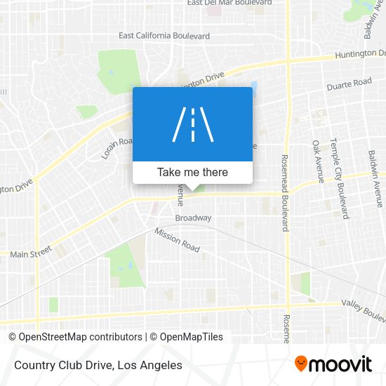 Mapa de Country Club Drive