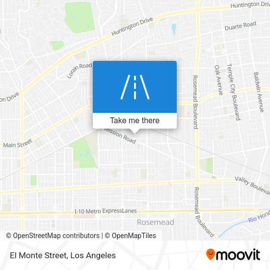 El Monte Street map