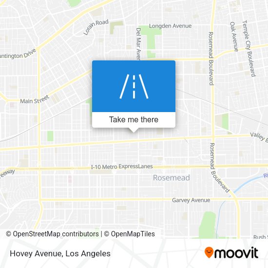 Mapa de Hovey Avenue