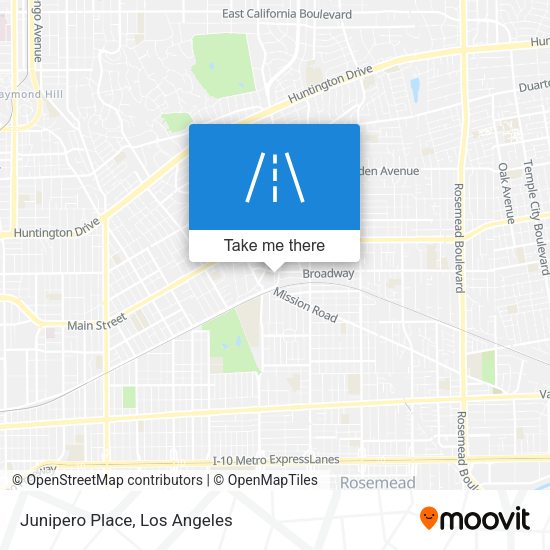 Junipero Place map